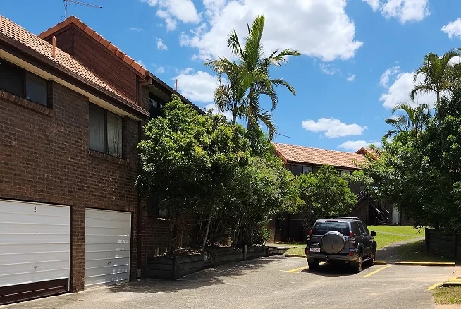 House and a parked car