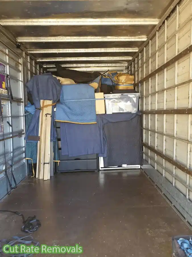 Furniture inside the Truck for Moving